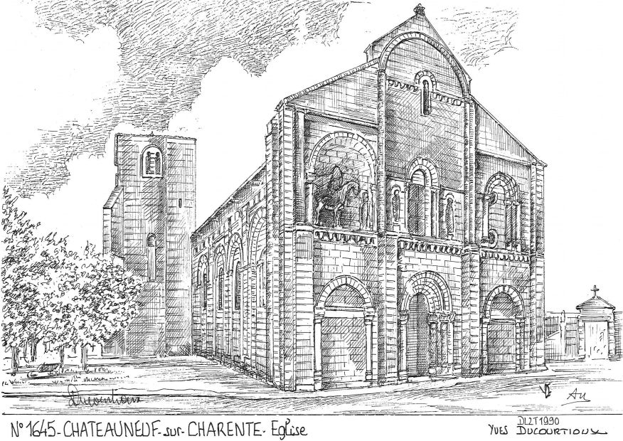 N 16045 - CHATEAUNEUF SUR CHARENTE - église
